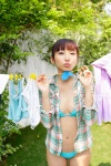 bikini blouse cleavage hairbun open_clothes swimsuit yoshiki_risa ys_web_489 rating:Safe score:0 user:nil!