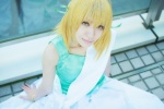 blonde_hair cagalli_yula_athha choker cosplay gown gundam gundam_seed hair_ribbons yaya rating:Safe score:0 user:nil!