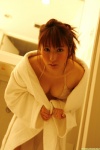 bathroom beppu_aya bikini_top cleavage dgc_0527 open_clothes robe swimsuit rating:Safe score:0 user:nil!