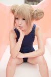 aisaka_taiga blonde_hair cosplay hair_buns kurasaka_kururu school_swimsuit swimsuit toradora! wet rating:Safe score:1 user:nil!
