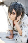 akira_(togianu) cosplay coveralls dirty izaki_nokoru silver_hair togainu_no_chi tshirt rating:Safe score:0 user:nil!
