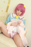 arai_yomi blouse cosplay hairband komeiji_satori panties pink_hair skirt skirt_lift touhou rating:Safe score:0 user:nil!