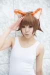 animal_ears cat_ears cosplay miyafuji_yoshika strike_witches swimsuit utateika-na rating:Safe score:0 user:pixymisa