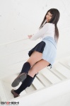 ass blouse costume girlz_high hair_clips kneesocks pleated_skirt saito_akari school_uniform skirt sweater rating:Safe score:0 user:nil!