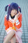 cosplay dress gingamu hayate_no_gotoku! purple_hair sailor_uniform school_uniform segawa_izumi twintails rating:Safe score:3 user:nil!