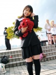 blazer cosplay katsura_kotonoha miniskirt pleated_skirt pochi scarf school_days school_uniform skirt thighhighs rating:Safe score:1 user:nil!