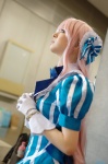 cosplay dress gloves hairbow megurine_luka nayuta pink_hair project_diva_2nd vocaloid rating:Safe score:0 user:nil!