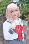 cosplay fuka pink_hair pleated_skirt sailor_uniform school_uniform skirt tagme_character tagme_series rating:Safe score:0 user:nil!