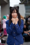 animal_ears blazer blouse cat_ears cosplay k-on! nakano_azusa pleated_skirt school_uniform skirt tsukushi twintails rating:Safe score:0 user:nil!