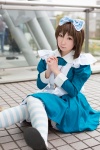 apron cardcaptor_sakura cosplay dress hairbow hazuki_minami kinomoto_sakura thighhighs rating:Safe score:2 user:nil!