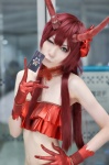 c_(control) choker cosplay gloves horns houtou_singi msyu red_hair tubetop rating:Safe score:2 user:nil!
