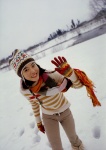 furry_boots gloves jeans juri_first knit_hat scarf snow sweater ueno_juri rating:Safe score:0 user:nil!