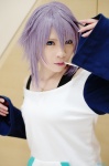 cosplay lollipop purple_hair rosario+vampire ryuuna shirayuki_mizore sweater tank_top rating:Safe score:0 user:nil!