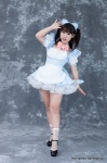 apron bowtie cosplay dress hairband kneesocks maid maid_uniform momo original petticoat rating:Safe score:0 user:pixymisa