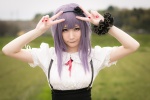 atsuki blouse cosplay dagashi_biyori dagashi_kashi hairband purple_hair shidare_hotaru skirt suspenders rating:Safe score:1 user:nil!