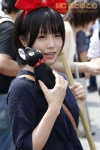broom cosplay dress hairbow kiki kiki's_delivery_service kuroneko stuffed_animal rating:Safe score:0 user:nil!
