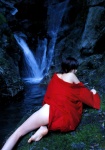 hito hoshino_aki open_robe robe waterfall wet rating:Safe score:1 user:nil!