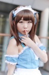 apron cosplay dress hairband maid maid_uniform sakuya tagme_character tagme_series twintails rating:Safe score:0 user:nil!