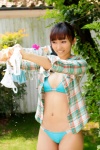 bikini blouse cleavage hairbun open_clothes swimsuit yoshiki_risa ys_web_489 rating:Safe score:1 user:nil!