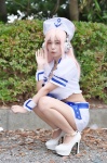 atori_himeko cosplay cropped_jacket croptop headphones miniskirt nitro_super_sonic pink_hair sailor_uniform school_uniform skirt super_soniko rating:Safe score:2 user:nil!