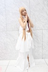 asuna_(sao) blonde_hair bow cosplay halter_top mai_(ii) skirt sword_art_online rating:Safe score:0 user:pixymisa