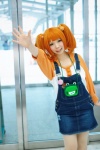 cosplay denim idolmaster_2 jumper natsuka orange_hair sweater takatsuki_yayoi twintails rating:Safe score:1 user:nil!