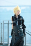 armor beng blonde_hair cardigan cloud_strife cosplay crossplay final_fantasy final_fantasy_vii gloves trousers rating:Safe score:0 user:nil!