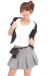 jacket pleated_skirt side_ponytail skirt sugiyama_megumi tshirt rating:Safe score:0 user:nil!