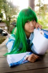 cosplay detached_sleeves green_hair kochiya_sanae lenfried miniskirt skirt socks touhou rating:Safe score:0 user:nil!