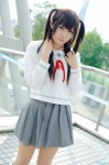 cosplay kneesocks minami_kana minami-ke pantyhose pleated_skirt sailor_uniform school_uniform shimizu_miki skirt twintails rating:Safe score:1 user:nil!