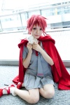 cape cosplay pleated_skirt plushie red_hair ruiko saki_kano school_uniform skirt socks zone-00 rating:Safe score:0 user:pixymisa