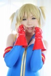 blonde_hair bodysuit cosplay gundam gundam_0079_card_builder higurashi_rin reiko_holinger twintails rating:Safe score:0 user:nil!