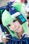 blouse bows cardfight!!_vanguard cosplay doraibukarutetto_furo-su green_hair headdress headset ibuki_fuu rating:Safe score:1 user:pixymisa