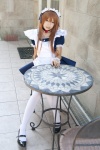 apron choker cosplay crinoline flower headband maid maid_uniform mashiro_yuki original thighhighs rating:Safe score:4 user:pixymisa