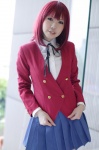 blazer blouse cosplay hana_(ii) kushieda_minori pleated_skirt red_hair school_uniform skirt toradora! rating:Safe score:0 user:nil!