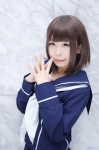 anegasaki_nene cosplay love_plus pleated_skirt sailor_uniform sakuya school_uniform skirt rating:Safe score:1 user:nil!