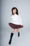 blouse costume kneesocks otomo_sayuri pleated_skirt school_uniform skirt skirt_lift sweater_vest rating:Safe score:0 user:nil!