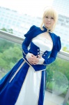 ahoge blonde_hair corset cosplay dress fate/series fate/zero saber tomiya rating:Safe score:1 user:nil!