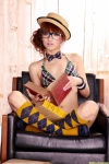 bikini bowtie dgc_0956 glasses kneesocks maomi_yuki straw_hat swimsuit rating:Safe score:0 user:pixymisa