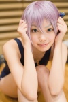 cosplay kaieda_kae lollipop one-piece_swimsuit purple_hair rosario+vampire school_swimsuit shirayuki_mizore swimsuit rating:Safe score:0 user:nil!