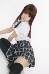 black_legwear blouse pleated_skirt school_uniform shiraishi_mizuho skirt thighhighs ys_web_502 zettai_ryouiki rating:Safe score:0 user:nil!