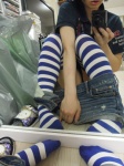 camera denim iiniku_ushijima mirror open_clothes polo self-shot shorts thighhighs rating:Safe score:6 user:nil!