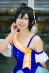 armbands cosplay dress idolmaster kikuchi_makoto tiered_skirt yuzuki_yuzun rating:Safe score:0 user:pixymisa