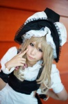 apron blonde_hair blouse cosplay jumper kirisame_marisa shuu touhou witch_hat rating:Safe score:1 user:nil!