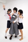 cosplay fuura_kafuka itoshiki_nozomu sailor_uniform sayonara_zetsubou_sensei school_uniform sekiutsu_maria_taro socks tagme_model rating:Safe score:0 user:nil!