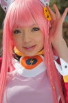 apron cosplay diebuster maid maid_uniform namada nono pink_hair rating:Safe score:0 user:nil!