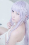 bathroom bathtub cosplay danganronpa kirigiri_kyouko kirigiri_to_celestia_san_danganronpa lechat purple_hair towel rating:Safe score:0 user:nil!