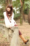boots cowboy_boots dress flowers pantyhose scarf sweater_dress tsugihagi_mishin rating:Safe score:0 user:nil!