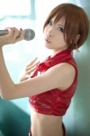 cosplay croptop default_costume kotori meiko microphone miniskirt skirt vest vocaloid rating:Safe score:1 user:nil!