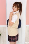 blouse bookbag haruna_megumi kneesocks pleated_skirt ponytail rq-star_466 school_uniform skirt sweater_vest rating:Safe score:0 user:nil!